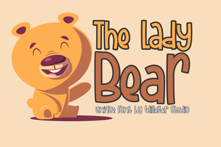 The Lady Bear Font website image