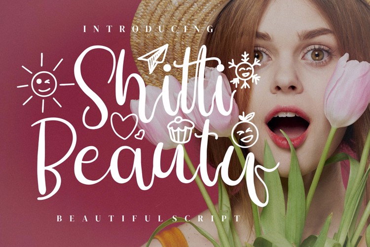 Shitti Beauty Font website image