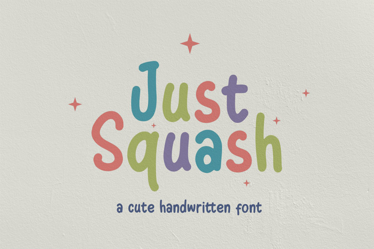 Just Squash Font website image