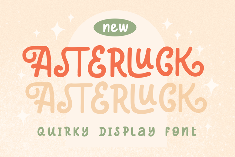 Asterluck Font website image