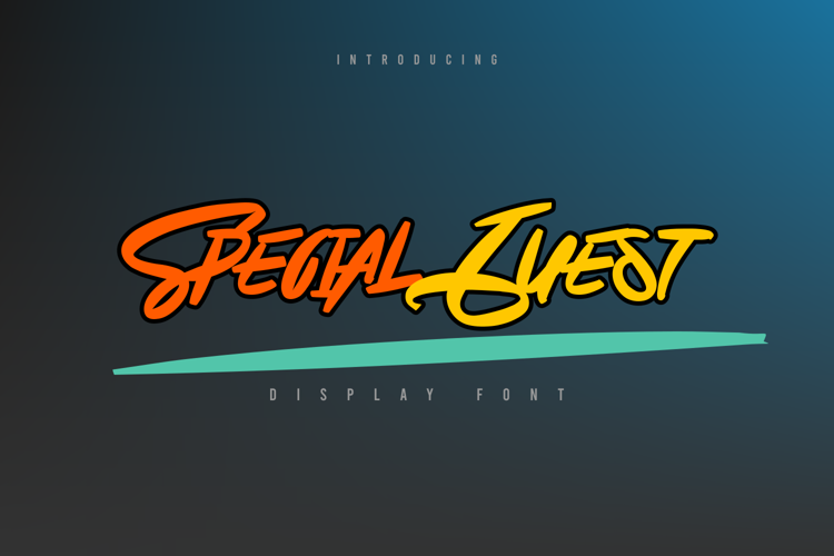 Special Guestfreeforpersonaluse Font website image