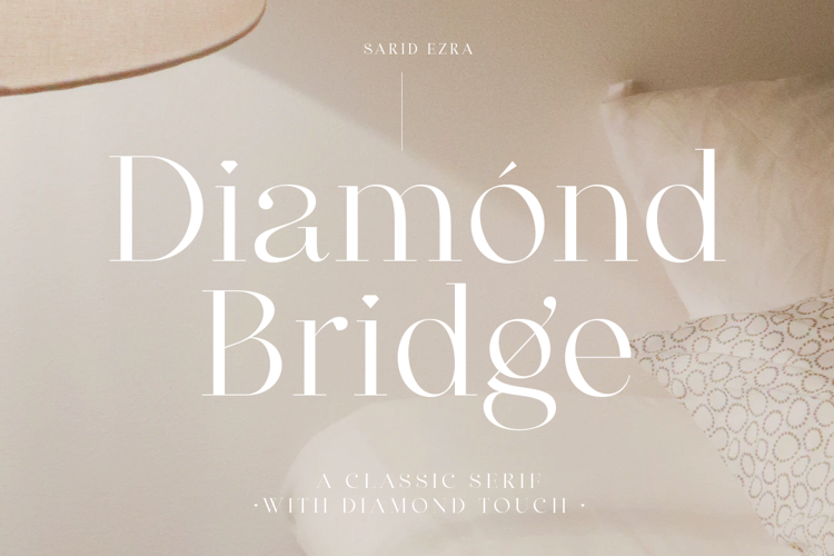 Diamond Bridge Font website image