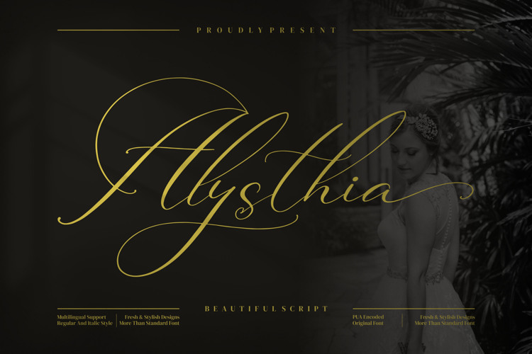 Alysthia Font website image