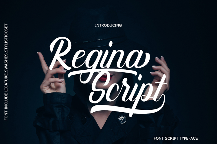Regina Script Font website image