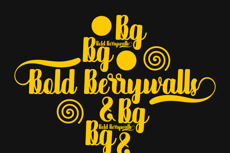 Bold Berrywalls Font website image