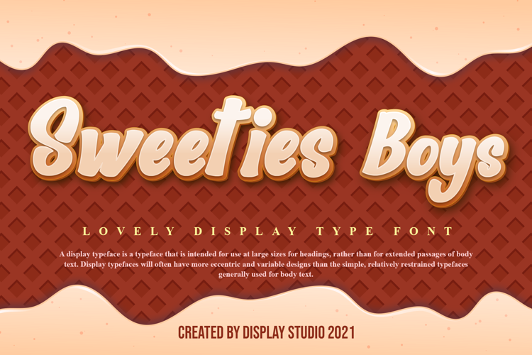 Sweeties Boys Font website image