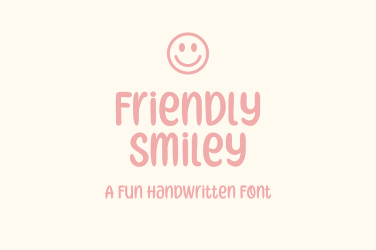 Friendly Smiley Font website image