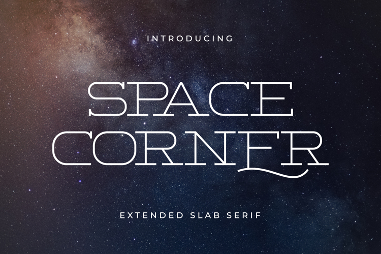 Space Corner Font website image