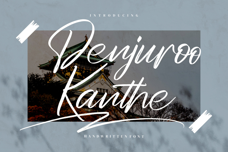 Denjuroo kanthe Font website image