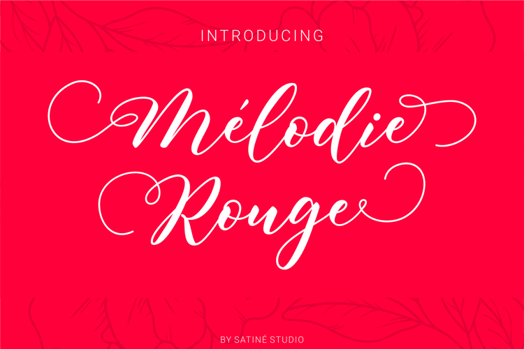 Melodie Rouge Font website image