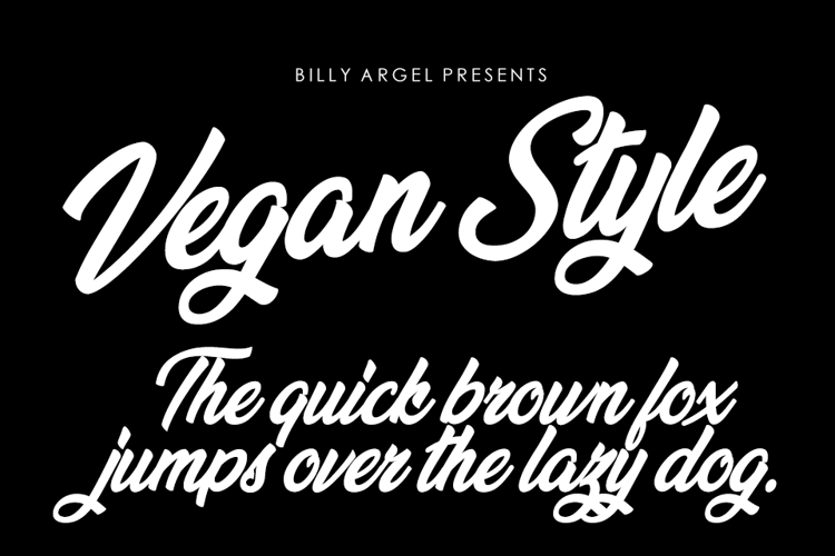 Vegan Style Font website image