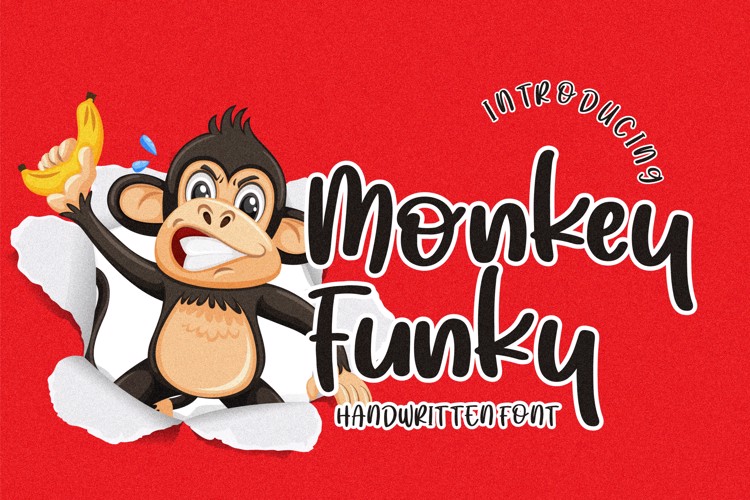 Monkey Funky Font website image