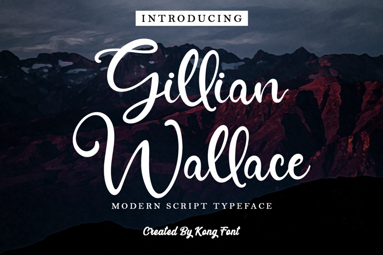 Gillian Wallace Font website image