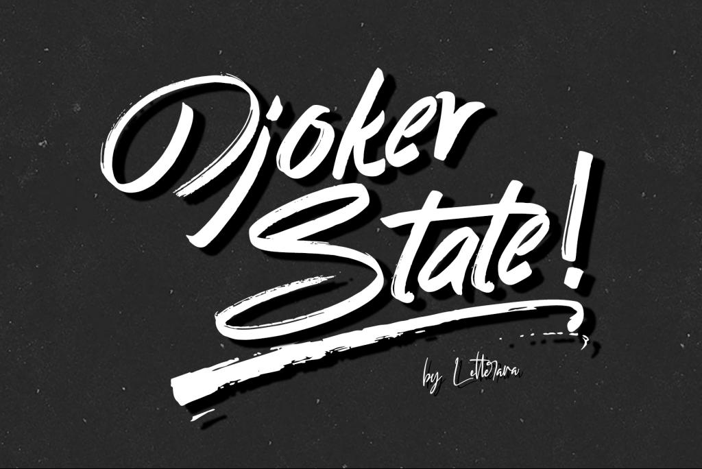 Djoker State Font website image