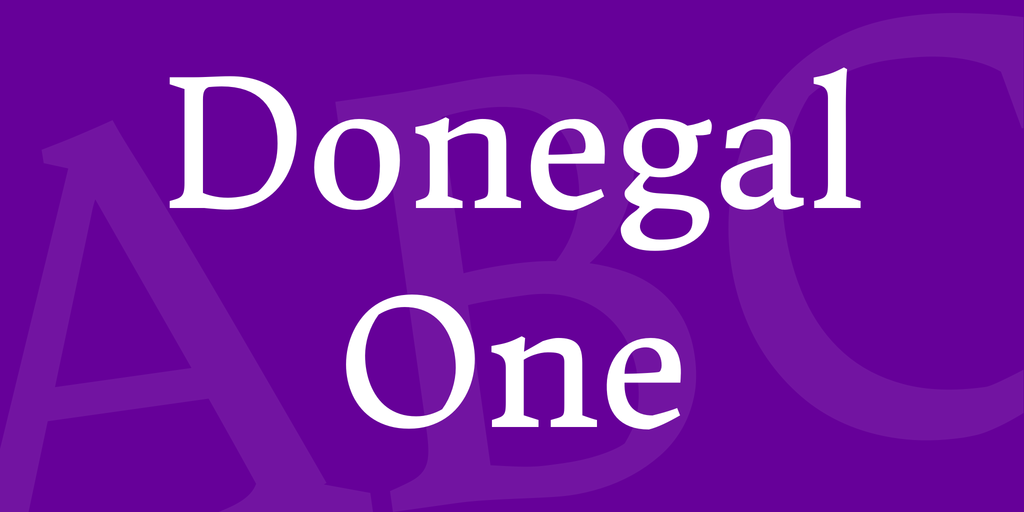Donegal One Font website image