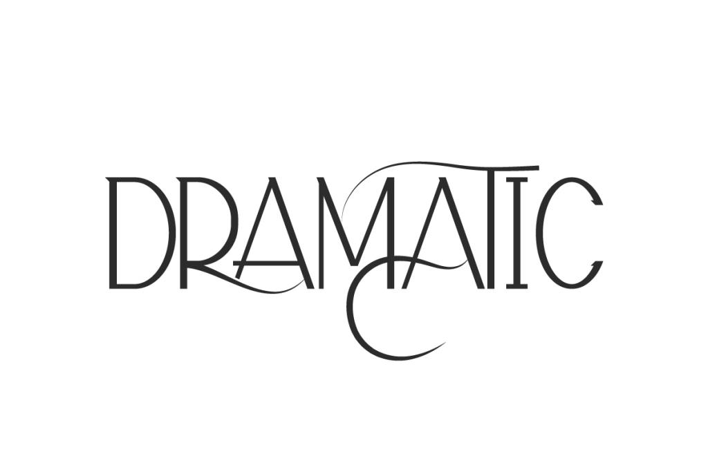 Dramatic Demo Font website image