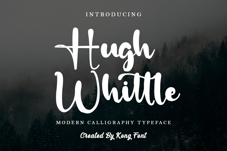 Hugh Whittle Font website image