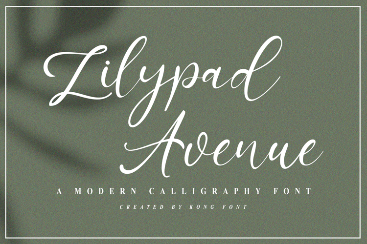 Lilypad Avenue Font website image