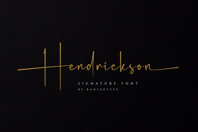 Hendrickson Font website image
