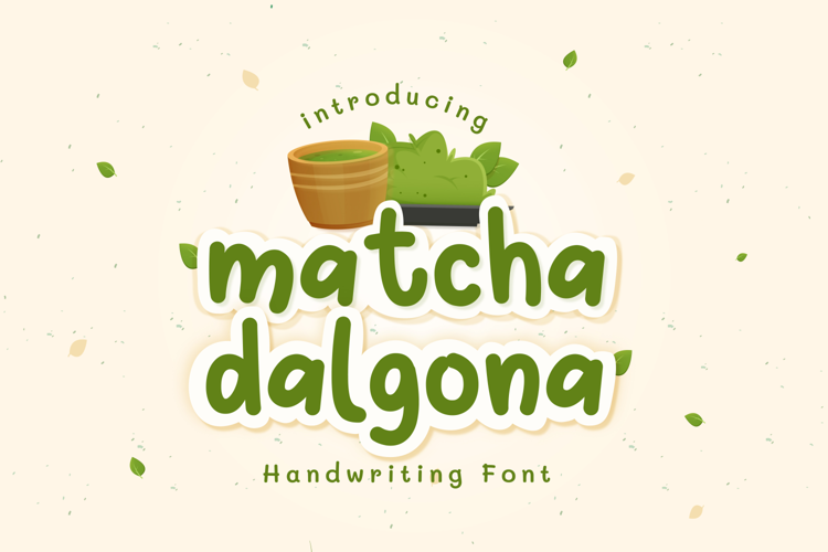 Matcha Dalgona Font website image