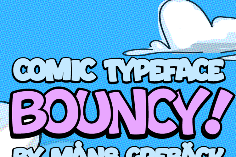 Bouncy Font website image