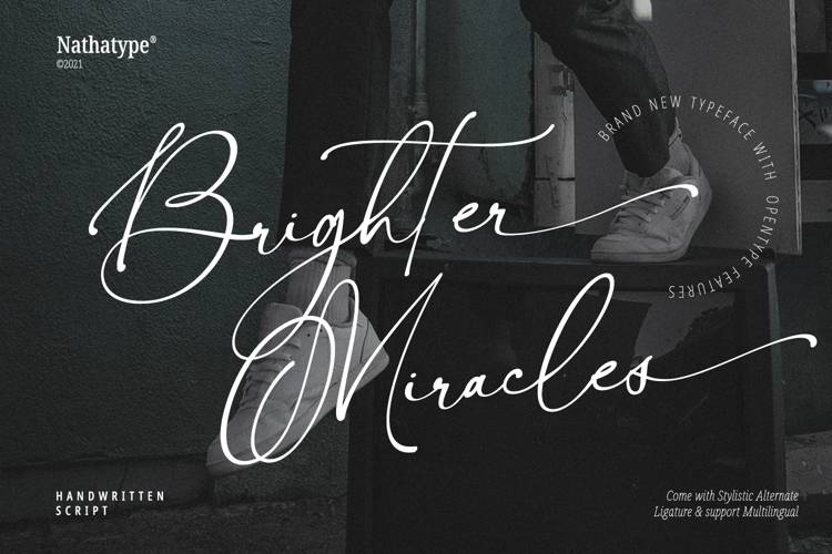 Brighter Miracles Font website image