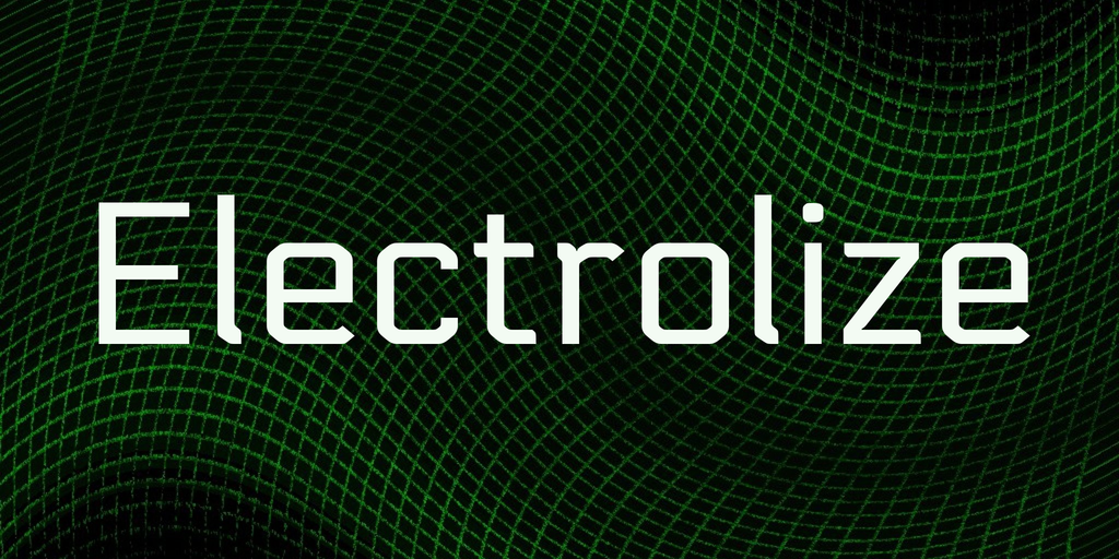 Electrolize Font website image