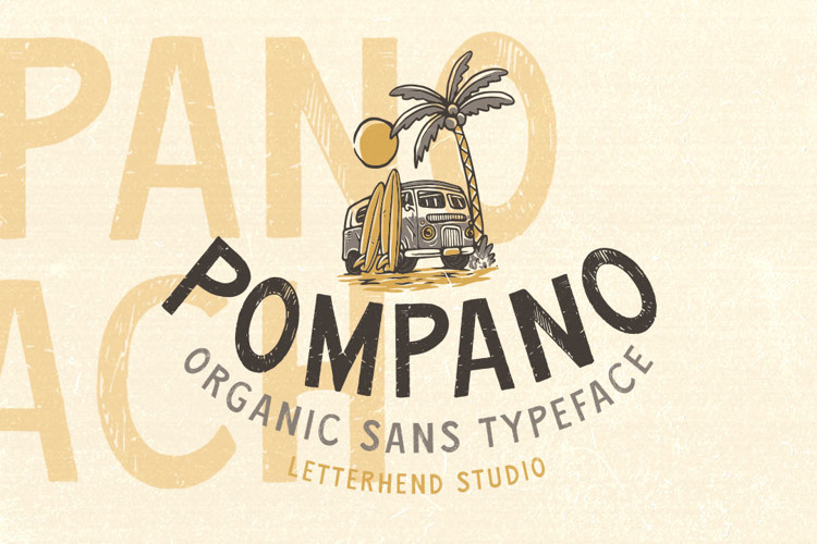 Pompano Font website image