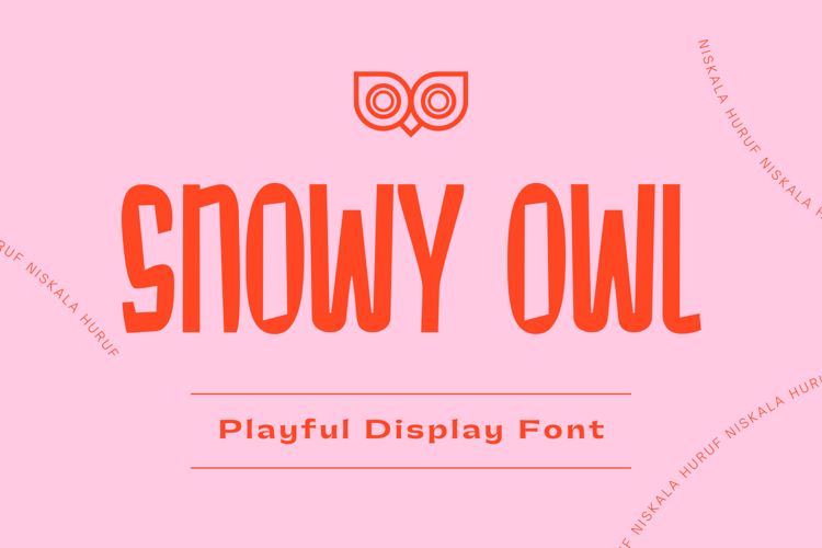 Snowy Owl Font website image