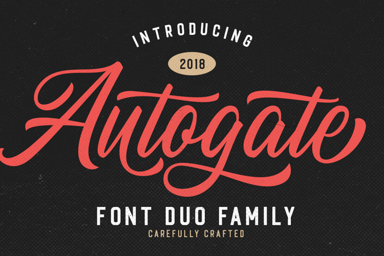 Autogate Font website image