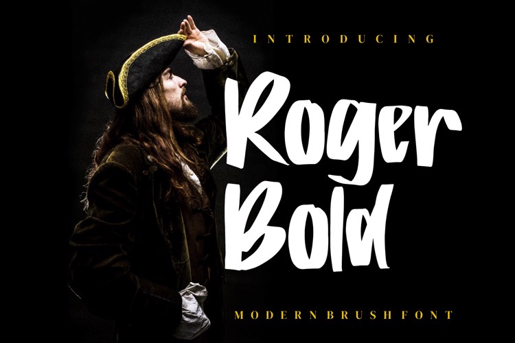 Roger Bold Font website image