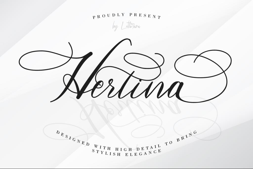 Hertina Font website image