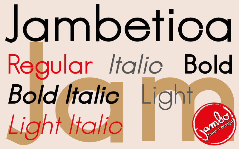 Jambetica Font Family website image