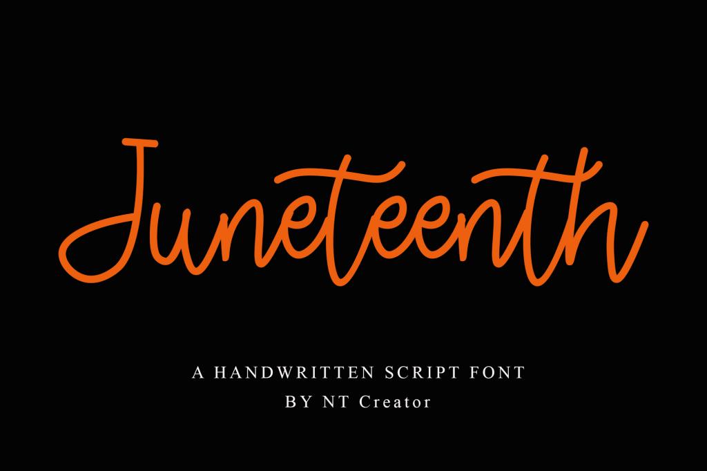 Juneteenth Font website image