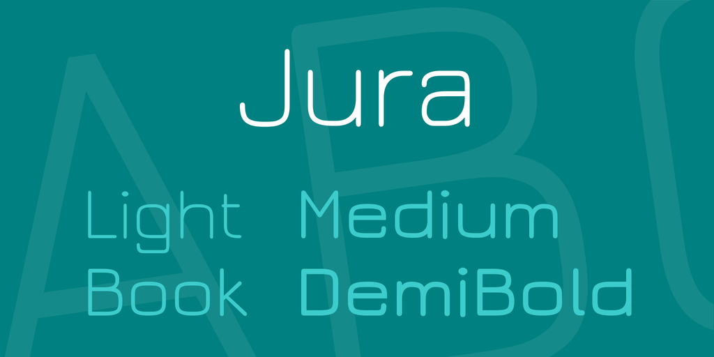 Jura Font Family website image