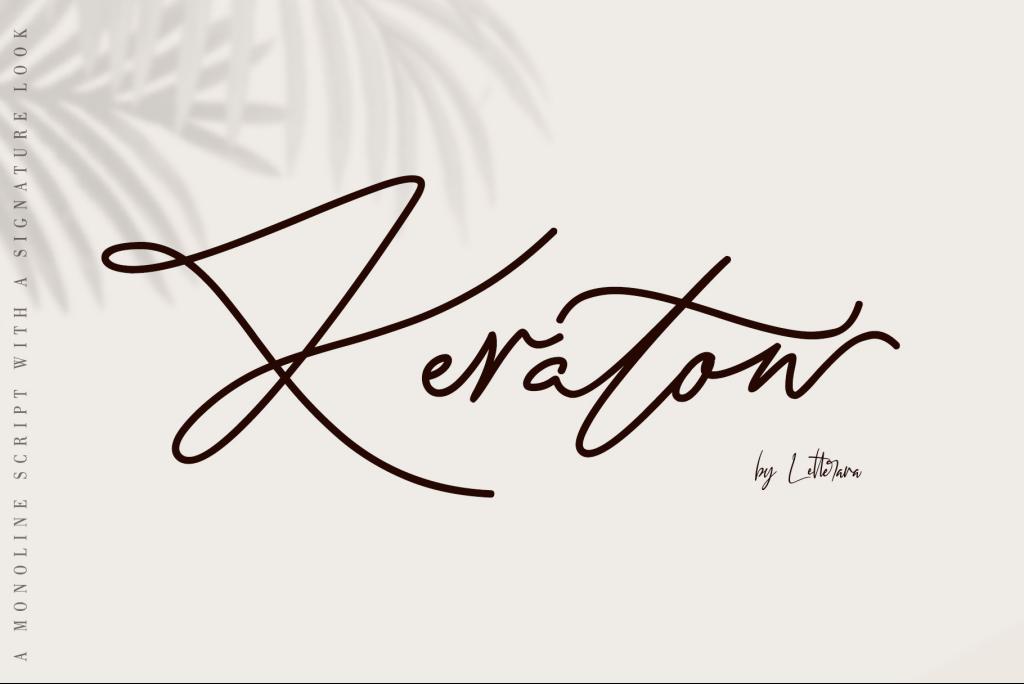 Keraton Font website image