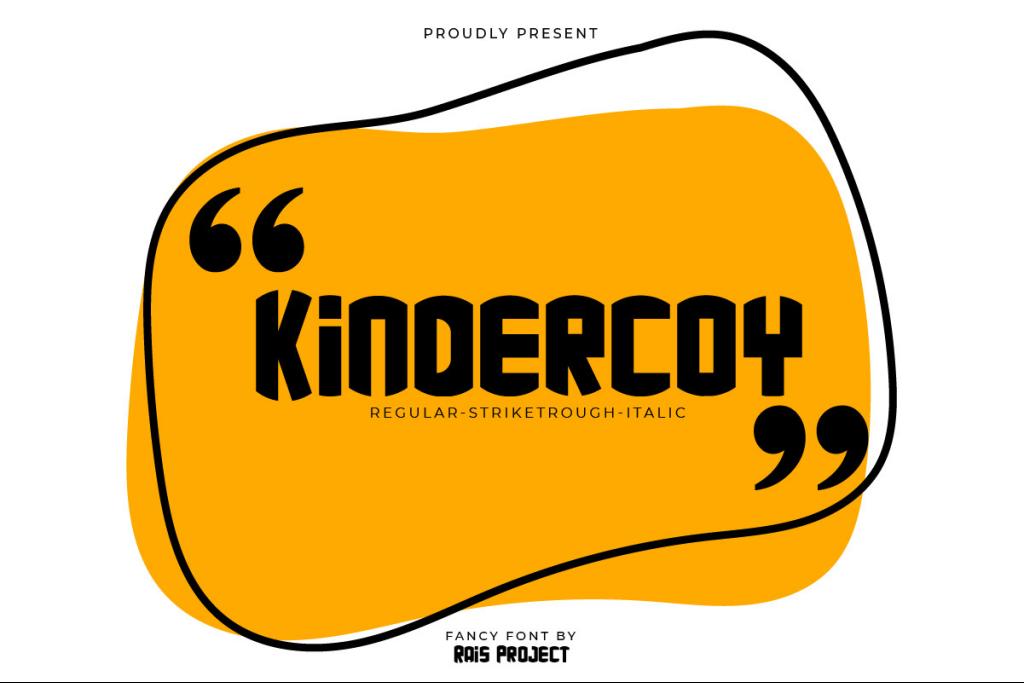 Kindercoy Demo Font Family website image