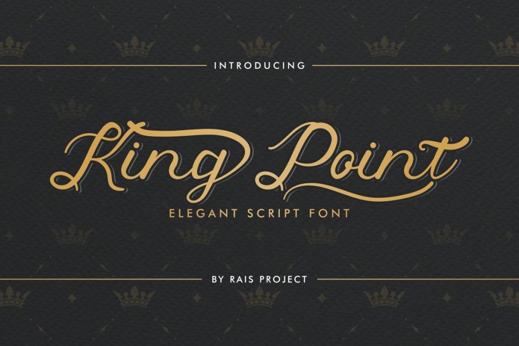 King Point Demo Font website image