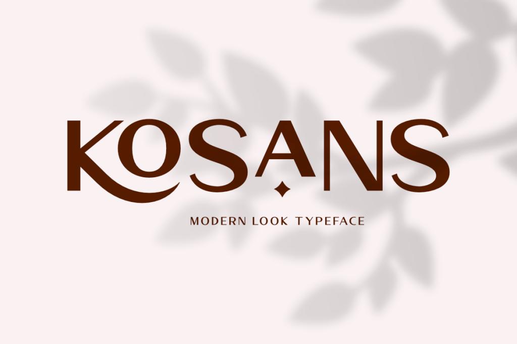 Kosans DEMO Font website image