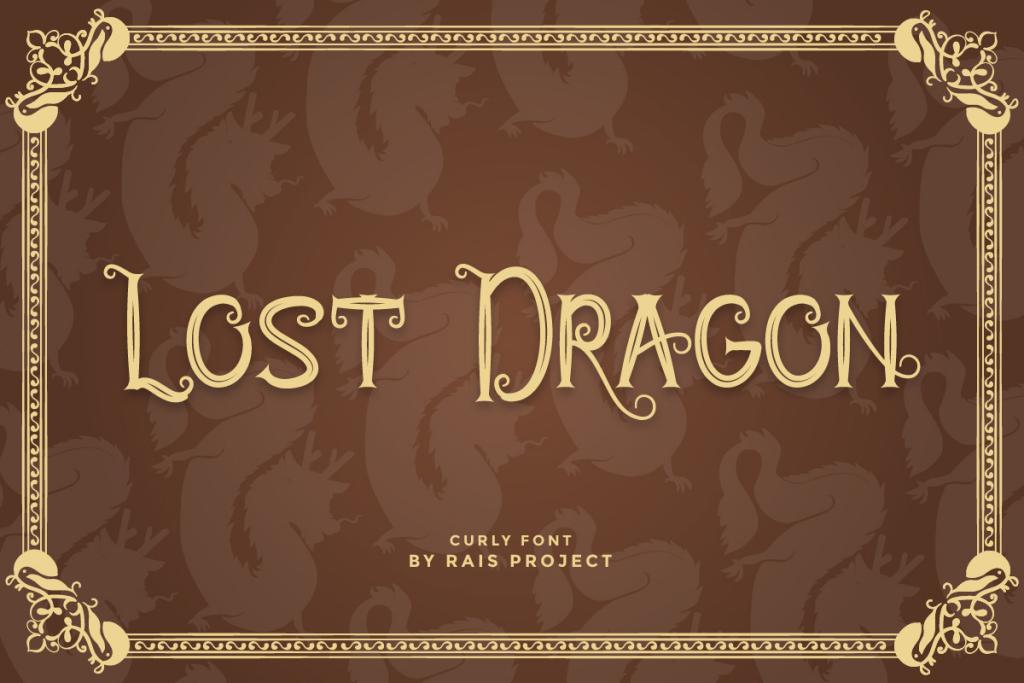 Lost Dragon Demo Font website image