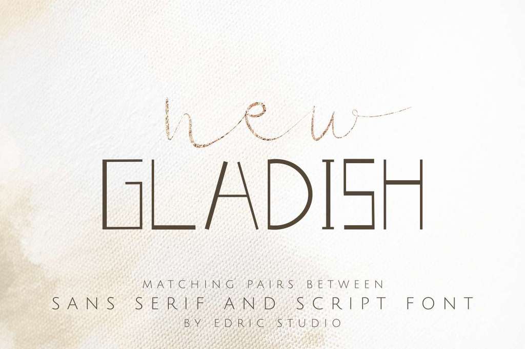 New GLADISHdemo Font Family website image