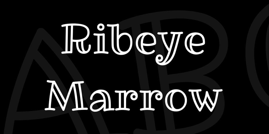 Ribeye Marrow Font website image