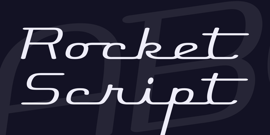 Rocket Script Font website image