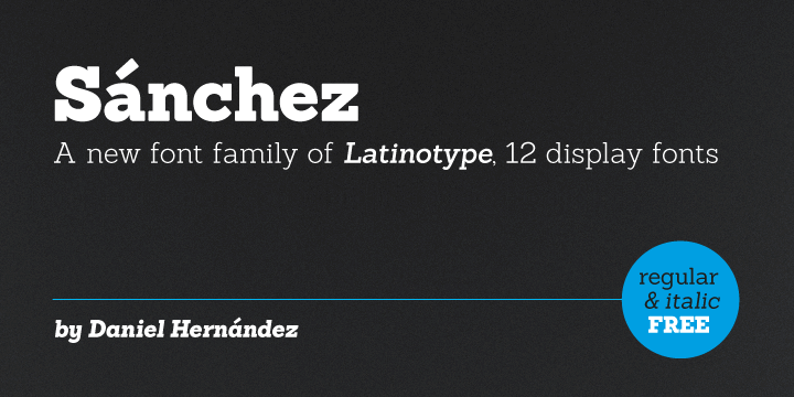 Sanchez Font Family website image