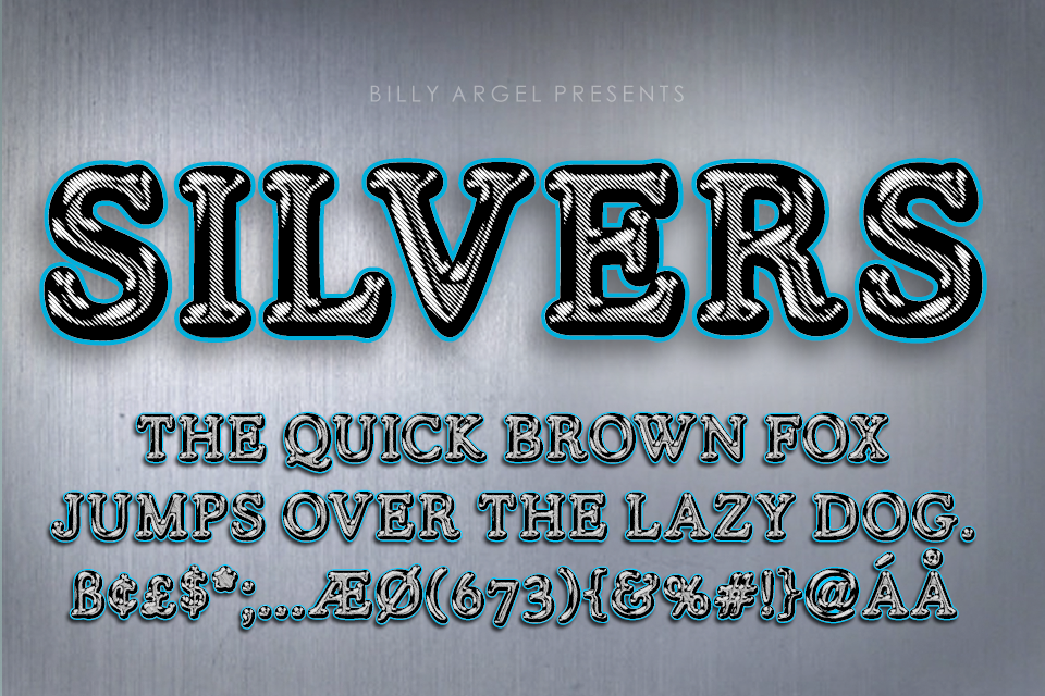 SILVERS PERSONAL USE Font Family website image