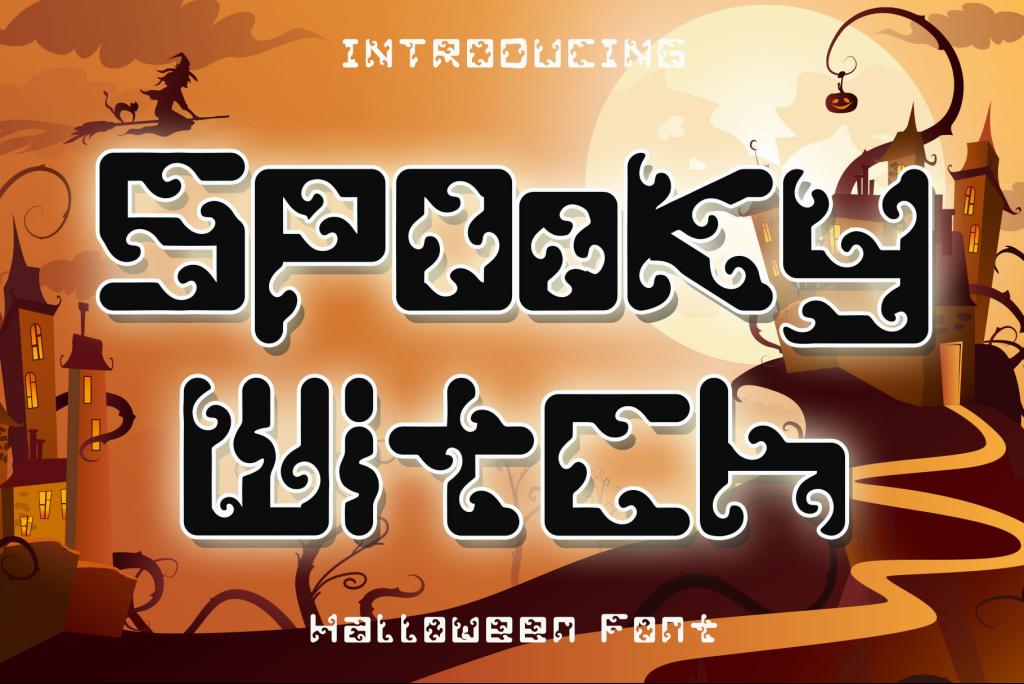 Spooky Witch- PERSONAL USE Font website image