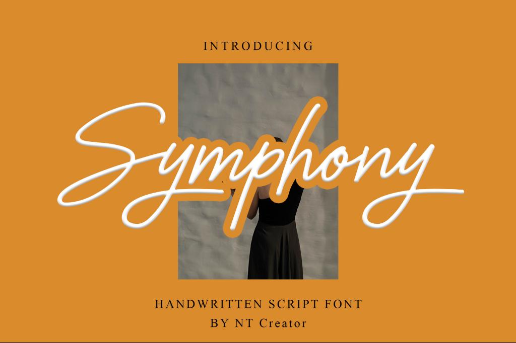 Symphony Font website image