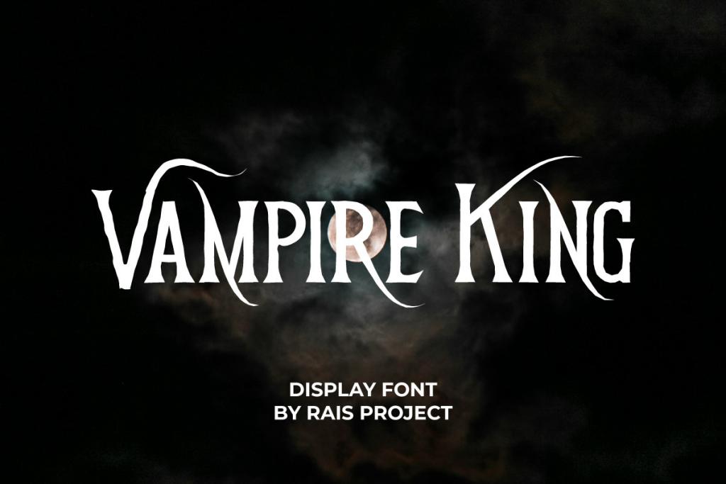 Vampire King Demo Font website image