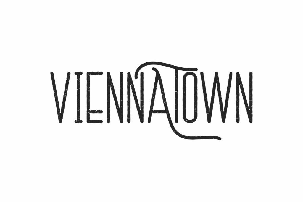 Vienna Town Demo Font website image