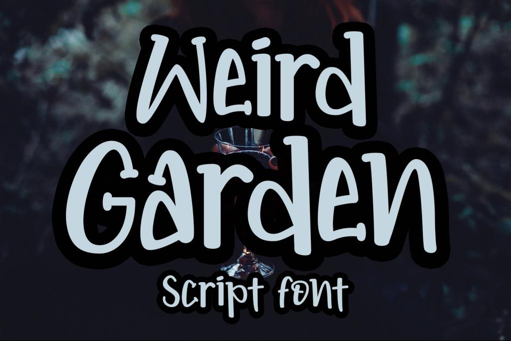 Weird Garden – Personal Use Font website image